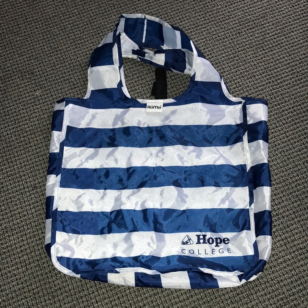 Hope College‎ Navy & White Stripe Tote Bag